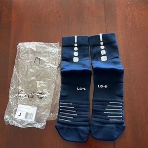 Brand New Nike Elite Navy Mid-Rise Socks